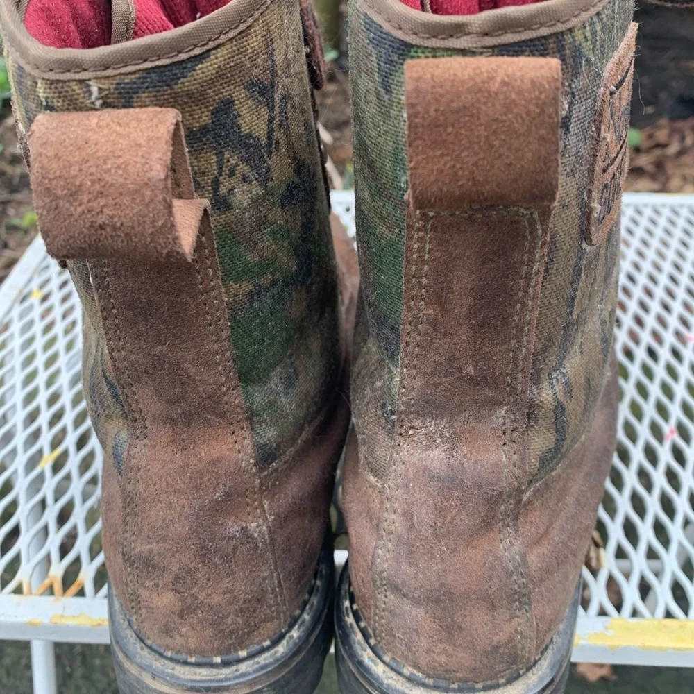 Northlake Boots Men 8.5 M Brown Leather Gore Tex Thinsulate Camo Hunting Work